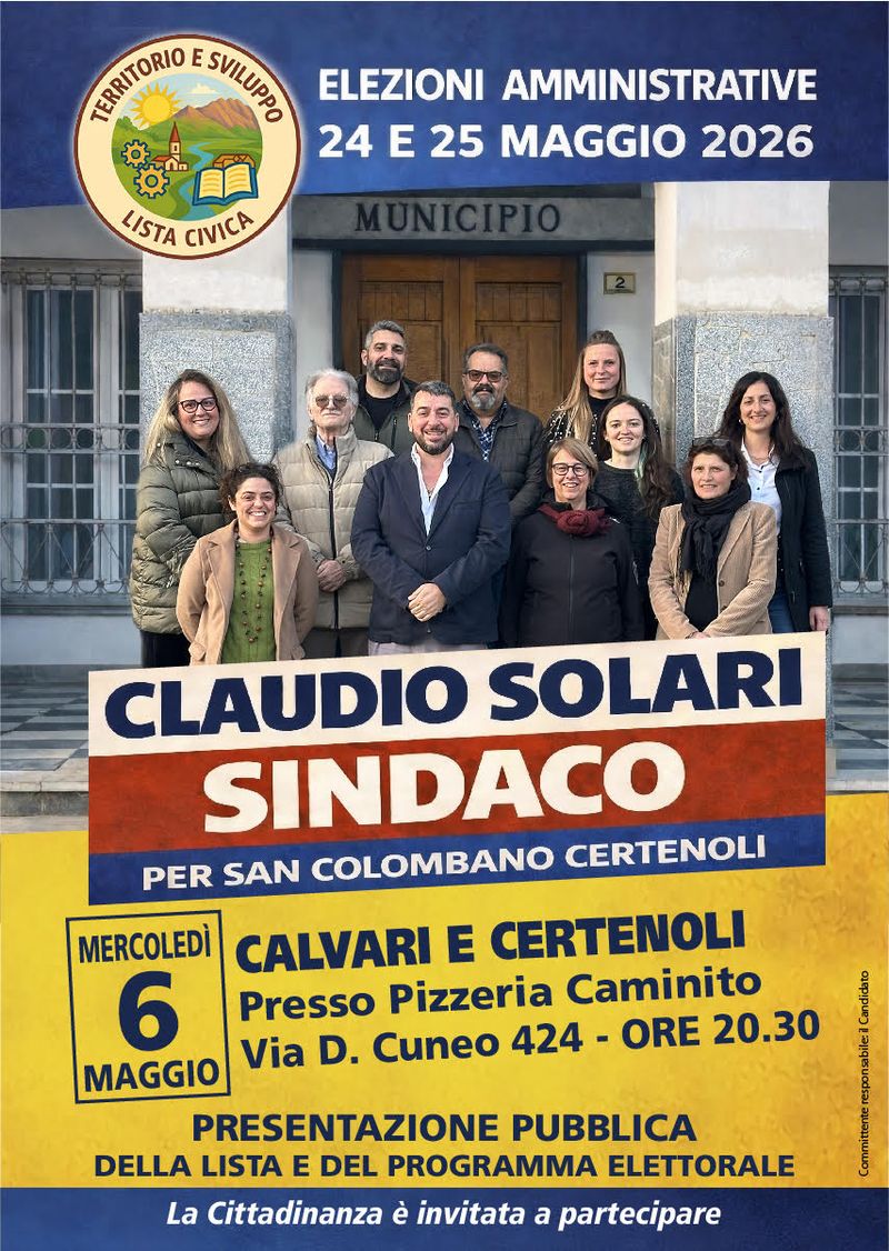 Locandina Calvari e Certenoli