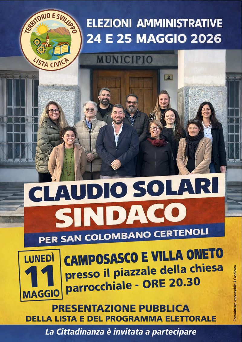 Locandina Camposasco e Villa Oneto