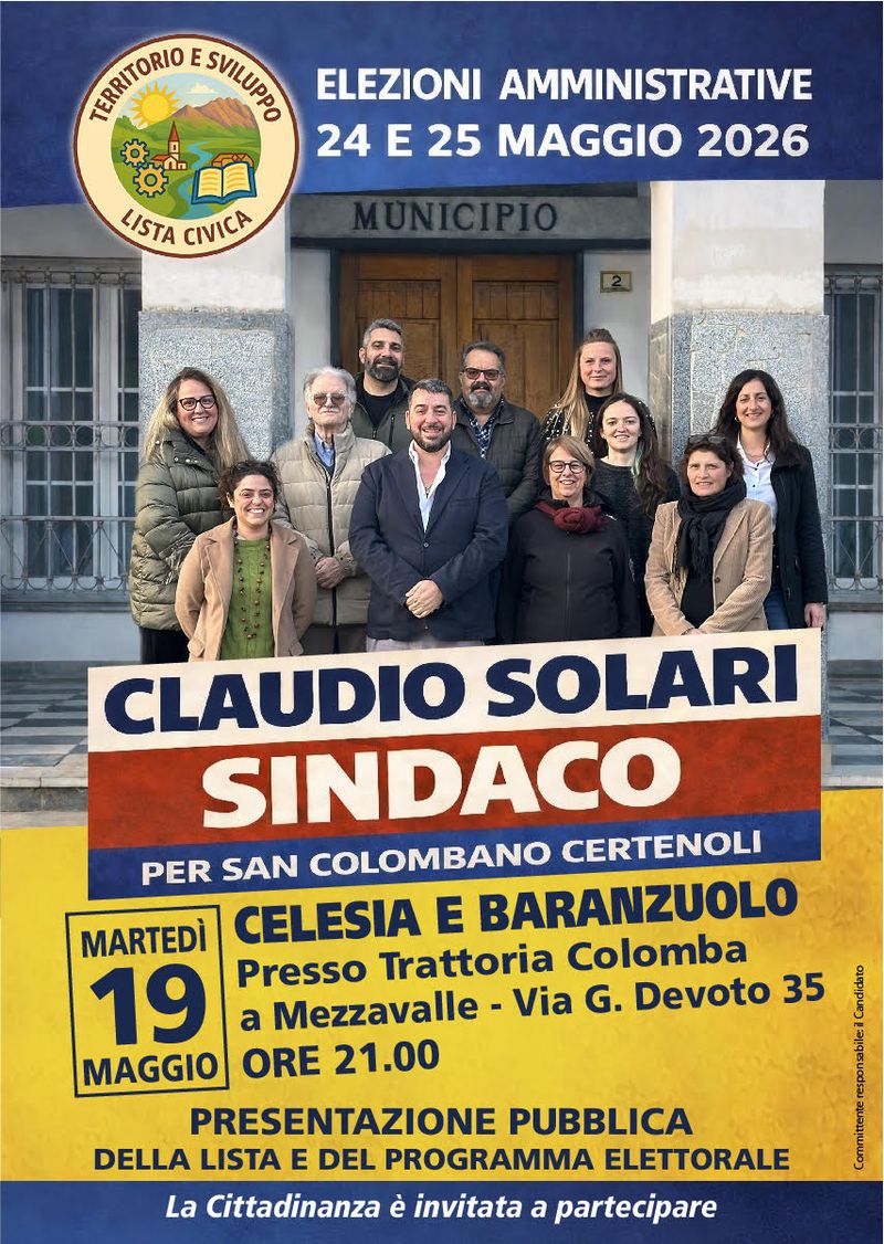 Locandina Celesia e Baranzuolo