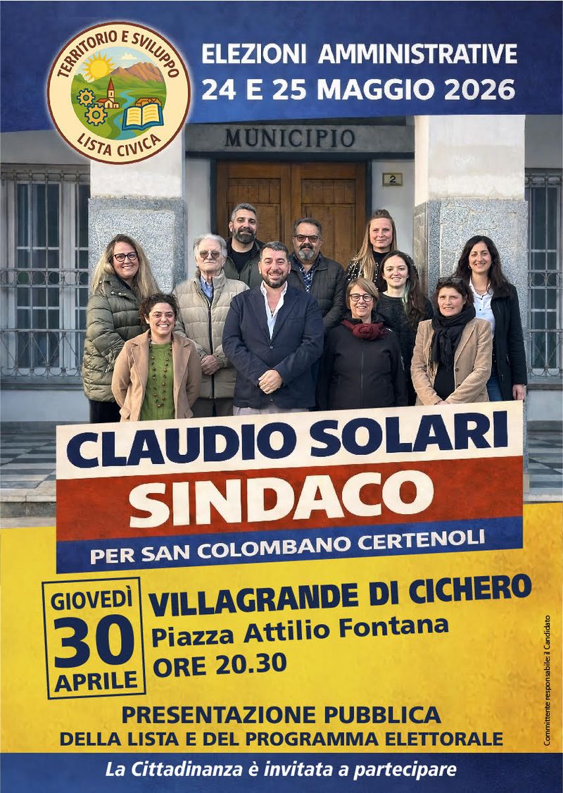 Locandina Villagrande di Cichero